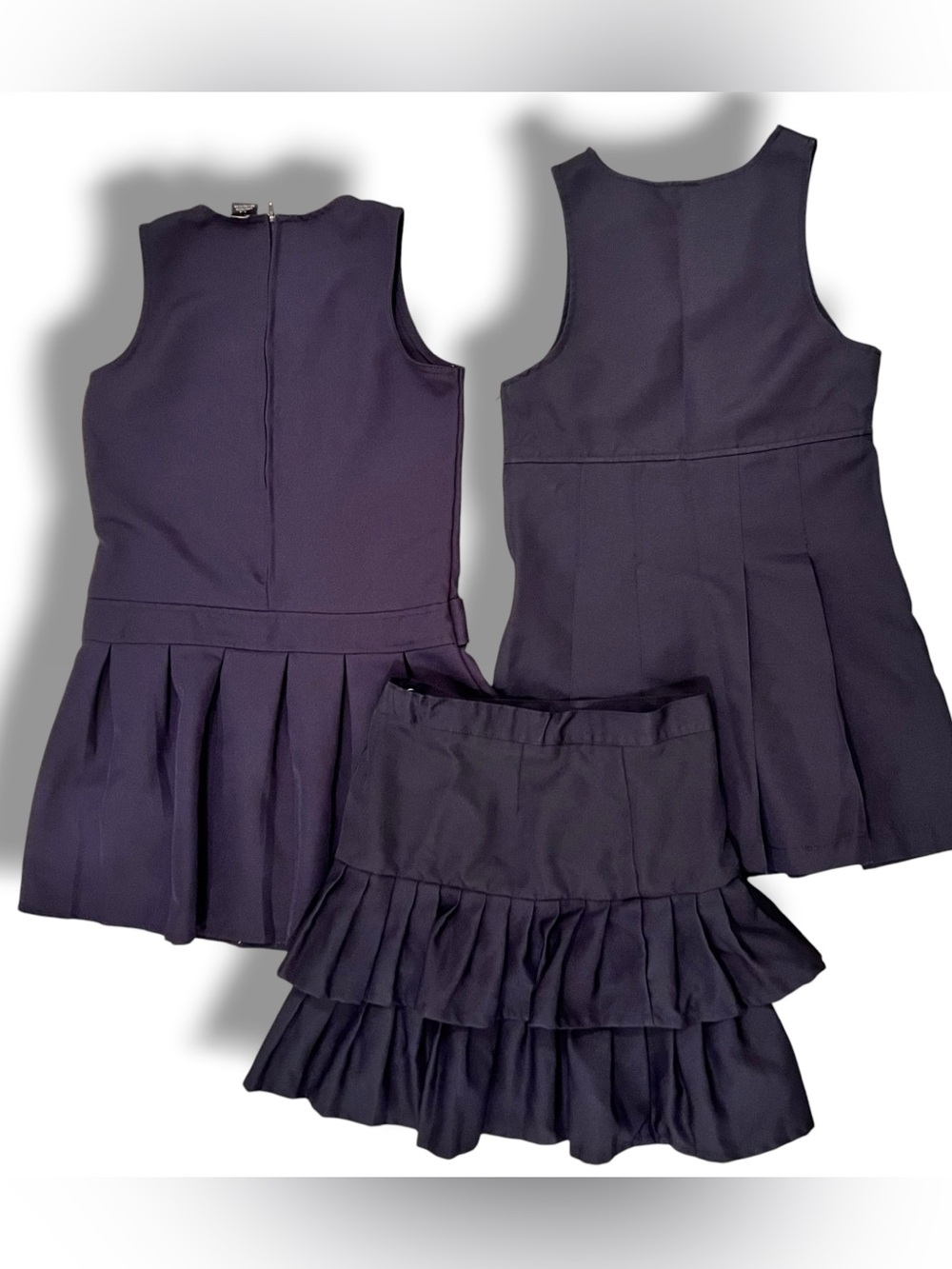 Lot Of 3 French Toast US Polo Ass. Girl Sz 10-14 School Uniform Dresses Skort D4